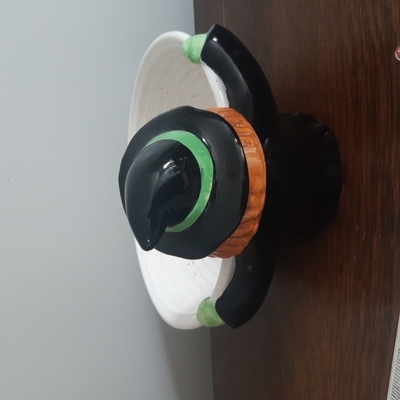 Nantucket The Good Witch ceramic Candy Dish bowl Halloween holiday fun server - Picture 2 of 6